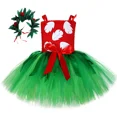 thumbnail image 2 of Vestido de tutú de Lilo para niña, disfraz de Halloween de Navidad, vestidos hawaianos para niñas, trajes de princesa de fiesta con guirnalda, 2 of 4