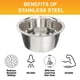 thumbnail image 5 of Neater Pet Brands Tazones Para Perros De Acero Inoxidable De 5 Tazas (40 Oz.) 1 Tazón De Repuesto Para Comedero Individual Neater (Modelo Mediano De Lujo) Tazón De Comida Para Perros O Tazones De Agua, 5 of 5
