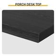 thumbnail image 5 of 42 Inch Black Entryway Console Table, T-Leg MDF Table with 3D Paper Laminate, Narrow Table for Hallway Living Room, 5 of 8