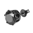 thumbnail image 5 of Ayyufe Pack Of 1 Punk Men Women 6/8mm Black Six Claw Cubic Zirconia Stud Earrings, 5 of 6