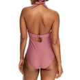 thumbnail image 2 of Miss Mandalay Womens Dune Halter Underwire One-Piece Style-DUN08DRUHS Swimsuit, 2 of 2