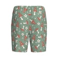 thumbnail image 4 of Rocae Retro Hippie Groovy Mushroom for Men's Soft Sleep Pajama Shorts, Waistband and Pockets, 4 of 9