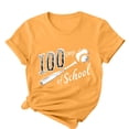 thumbnail image 5 of Camisetas de Cuello de Tripulación de Manga Corta para Mujeres Carta Impresa Camiseta 95% Poliéster 5% Spandex, Manga Corta Cuello Redondo Top Casual para Diario, 5 of 5