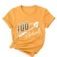 thumbnail image 5 of Camisetas de Cuello de Tripulación de Manga Corta para Mujeres Carta Impresa Camiseta 95% Poliéster 5% Spandex, Manga Corta Cuello Redondo Top Casual para Diario, 5 of 5
