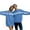 Blue, variant on Funny Valentines Day Shirt for Couples, I Love You This Much Matching Sweatshirts Oversized Long Sleeve Pullover Cute Valentine's Day Outfits