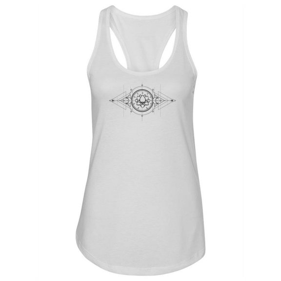 Lotus In Geometry Tank Women -Image by Shutterstock, Female x-Large