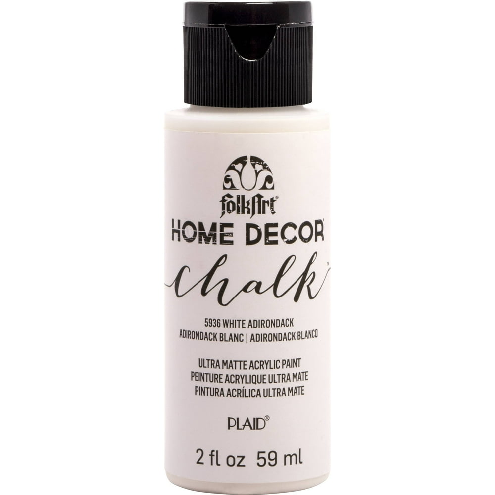 FolkArt Home Decor Chalk Paint 2ozWhite Adirondack