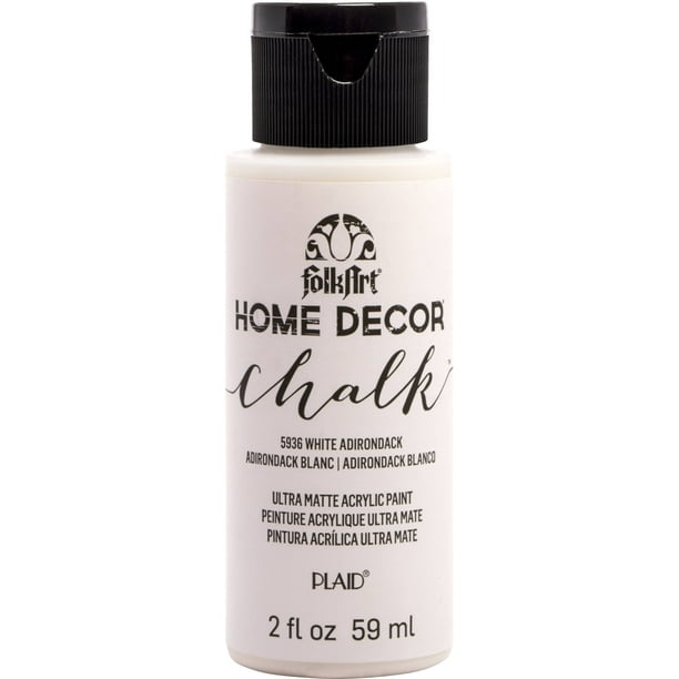 FolkArt Home Decor Chalk Paint 2ozWhite Adirondack