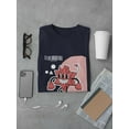 thumbnail image 3 of Cheerful Devil Techno Style T-Shirt Men -Image by Shutterstock, Male Medium, 3 of 4