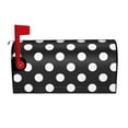 thumbnail image 2 of Daiia Black and White Polka Dot Mailbox Cover , Magnetic Welcome Mailbox Wraps Post Letter Box Cover for Garden Yard Home Decor-25.5x21 in, 2 of 9
