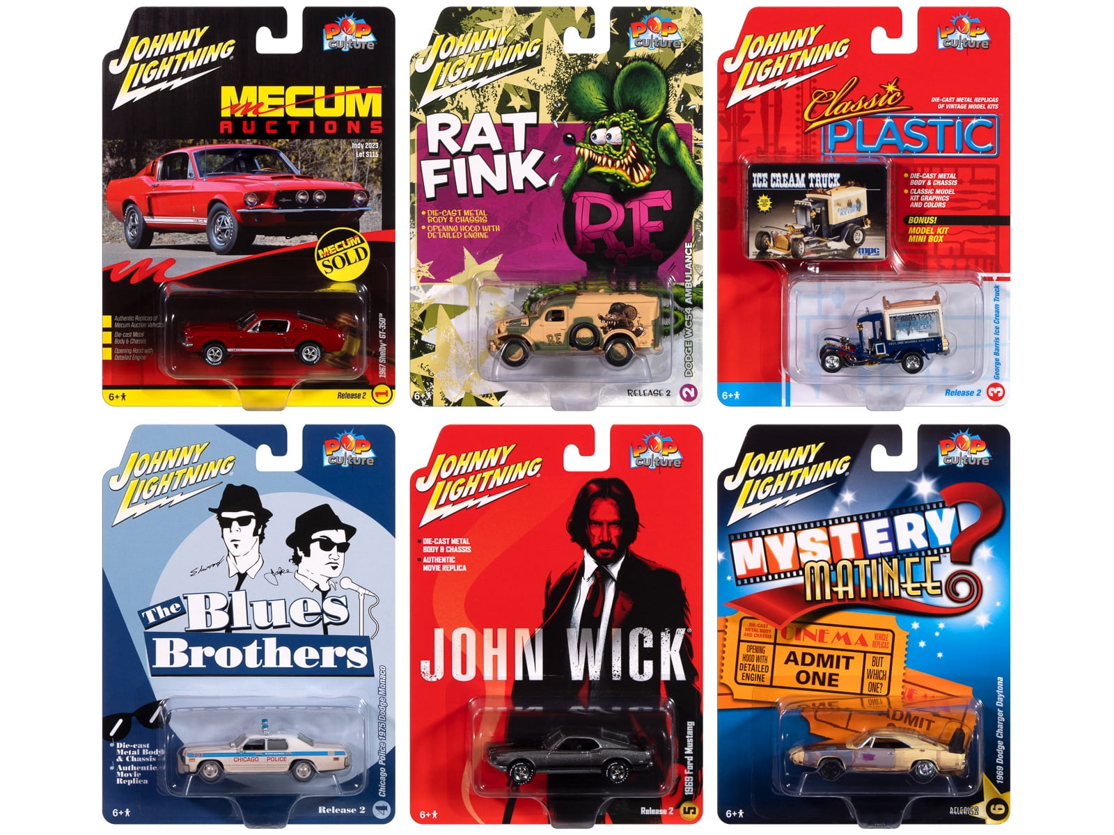JHONNY LIGHTNING Korean War セットB(6種類入) Johnny Lightning Diecast Army Toys Set: