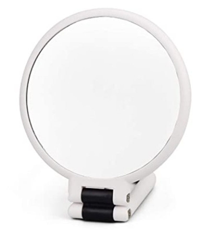 Folding Mirror for Travel Hand Mirror with Foldable Handle Doublesided