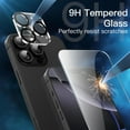 thumbnail image 5 of JETech 5 in 1 Case for iPhone 16 Pro 6.3-Inch with 2 Pack Each Tempered Glass Screen Protectors and Camera Lens Protectors, Non-Yellowing Shockproof Bumper Phone Cover (Black), 5 of 7