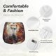 thumbnail image 4 of Balery Romantic Flower Fox Couple Pantalones cortos deportivos para mujer con forro y dos bolsillos, elásticos, para entrenamiento, gimnasio, yoga-Medium, 4 of 7