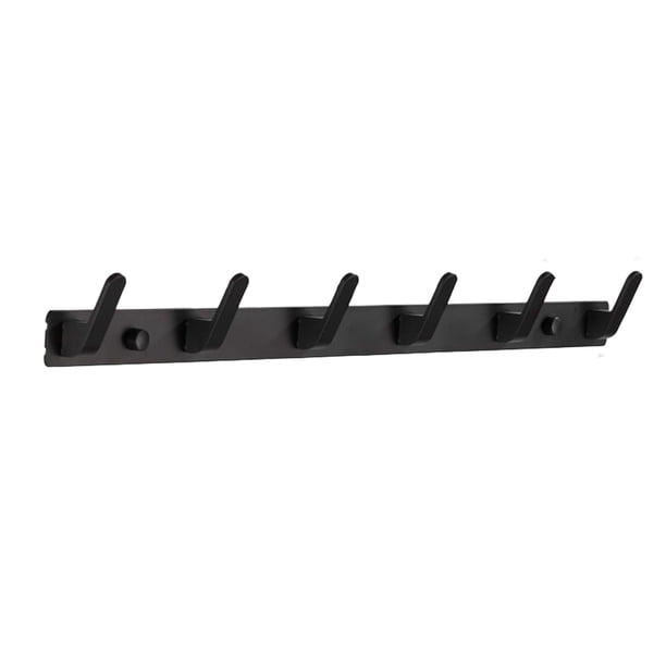Perchero de aluminio con gancho metálico para puerta, para pasillo, montado en la pared Ganchos C-6