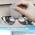 thumbnail image 4 of 2 Pack Leather Car Visor Sunglass Holder, Magnetic Leather Glasses Eyeglass Hanger Clip for Car, Sunglass Clip Glasses Holder for Car Visor (Gray), 4 of 5