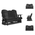 thumbnail image 6 of Signature Design by Ashley Hyland wave Black Outdoor Glider Loveseat, 6 of 9
