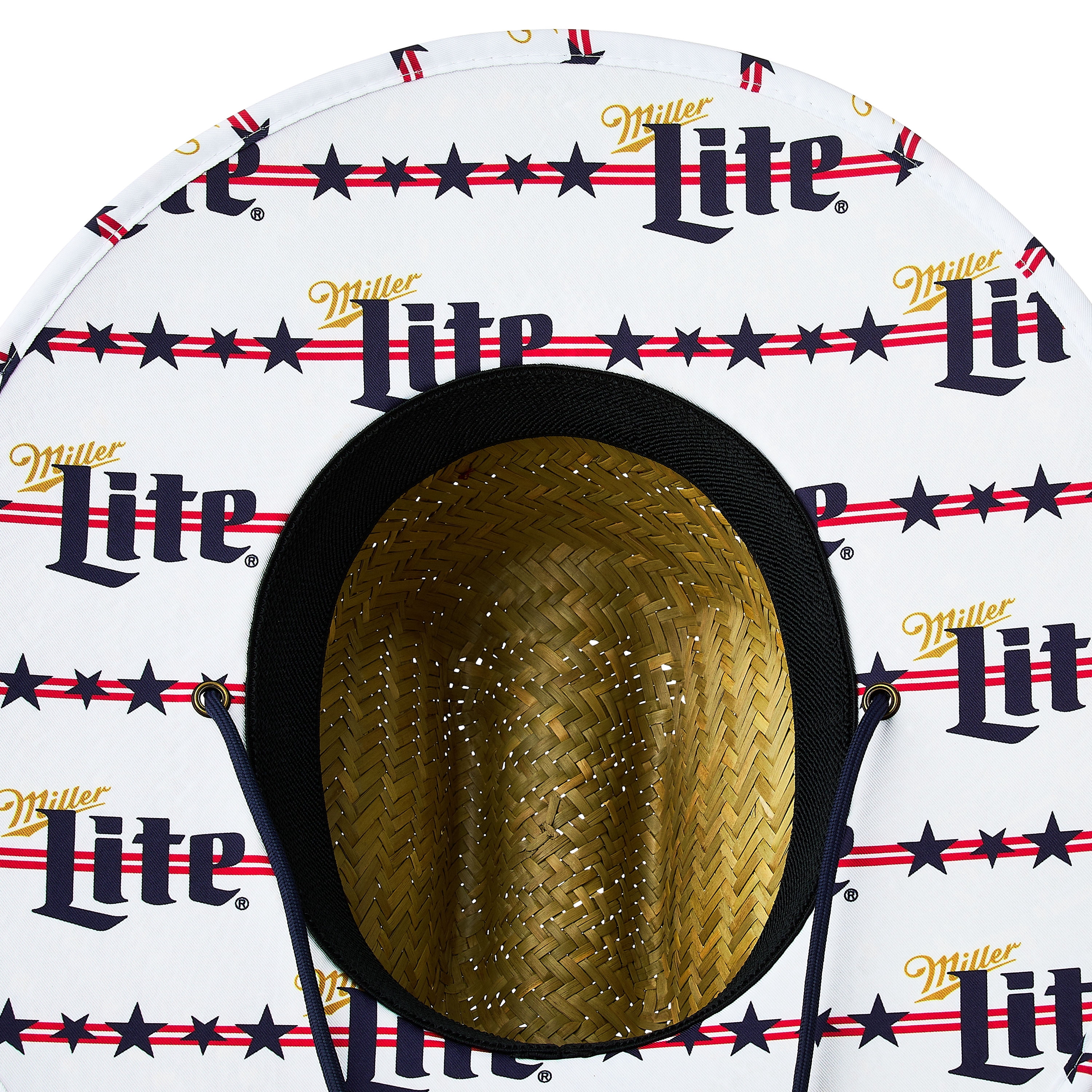 4th of July Miller Lite Straw Hat