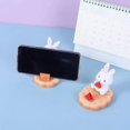 thumbnail image 3 of Lishi Cute Rabbit Resin Smartphone and Tablet Holder Stand, 3 of 5