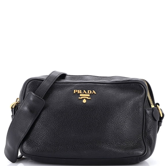 Pre-Owned Double Zip Camera Bag Vitello Daino By Rebag