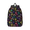 thumbnail image 2 of Rocae Colorful Palms for Durable Canvas Backpack Leisure Large Bag Travel Rucksack Multi-function Backpack Medium, 2 of 8