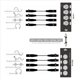 thumbnail image 5 of 3 Par de Extensores de Cable de Red Ethernet RJ45 de Audio XLR de 3 Pines y 4 Canales, Extensor de Señal de Red DMX512 Macho + Hembra, 5 of 5