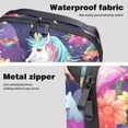 thumbnail image 4 of Unicorn Hard Drive Cases Cable Organizer Small Travel Electronic Organizer Charger Case Organizer Oxford Fabric Waterproof Storage Bag for Protecting Electronic Gadgets - 5.9x9.44x3.14 in, 4 of 6
