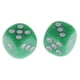 thumbnail image 3 of Paquete de 10 da de punto de plástico verde D6 para da de juego de RPG MTG piezas Zulema Juego de dados de 6 lados, 3 of 5