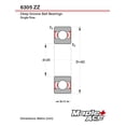 thumbnail image 3 of MAPLE ACE 6305-ZZ Ball Bearing Supreme Metal Shielded 25x62x17 mm, 6305 ZZ, 3 of 5