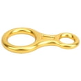 thumbnail image 4 of Climbing 35KN Figure 8 Descender Downhill Equipment Alloy Rigging Plate for RappellingGold, 4 of 14