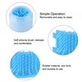 thumbnail image 5 of Riousery Dog Paw Cleaner Cup Portable Pet Washing Tool with Soft Silicone Bristles, Medium Foot Brush for Grooming (4.4 x 3.2 inches / 11.2 x 8.2 cm), Blue, 5 of 5