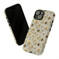 thumbnail image 3 of Spring Floral Bee Phone Case – Embroidery Look for iPhone 16/15/14/13/12 Pro Max , Perfect Gift for Bee Lovers, 3 of 7