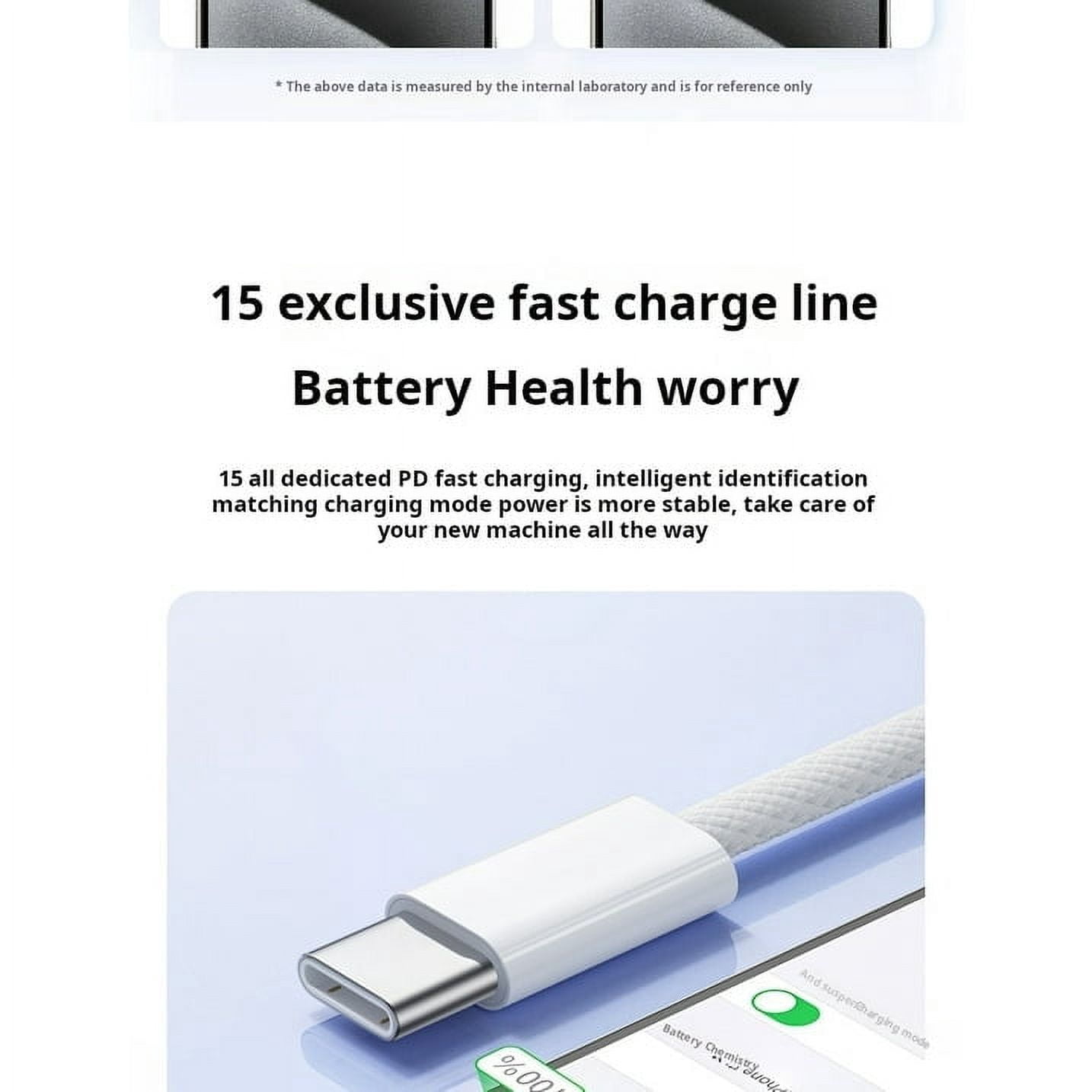 3x Pack Genuine Braided Apple USB-C to USB-C Cable Fast Charger -6ft Charging Data Sync for IPhone 16 15 Pro Max Samsung Charging Cord
