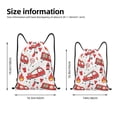 thumbnail image 4 of Kdxio Fire Truck Print Drawstring Backpack Bag,Waterproof Draw String Back Sack, Gym Drawstring Bags Swim Bag For Unisex, 4 of 9
