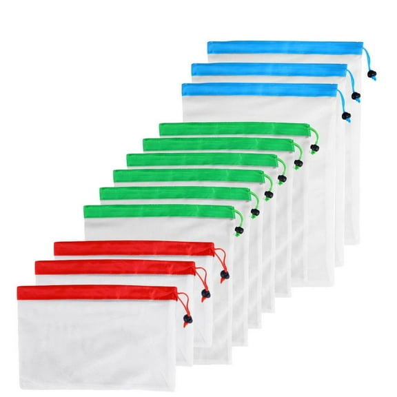 Reusable Mesh Produce Bags In Bright Colours For Eco-Friendly Shopping