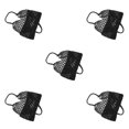 thumbnail image 1 of kurtrusly Fashionable And Functional Straw Beach Bag For Any Occasion Space-saving Blended Straw Handbag black 5Set, 1 of 6