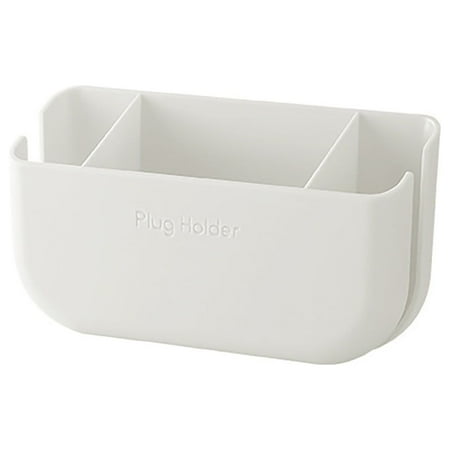 

Wiueurtly Wall Mounted Storage Box With Hook Mobile Phone Holder Mobile Phone Charging Station Remote Control Storage Box Self Adhesive Double Sided Tape Fixed Position