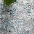 thumbnail image 6 of SAFAVIEH Meadow Adrian Medallion Area Rug, Light Grey/Blue, 8' x 10', 6 of 8