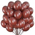 thumbnail image 2 of Prextex 75 Globos de Fiesta Marrón Globos de 12 Pulgadas Marrón Café Globos con Cinta de C Prextex Prextex, 2 of 2