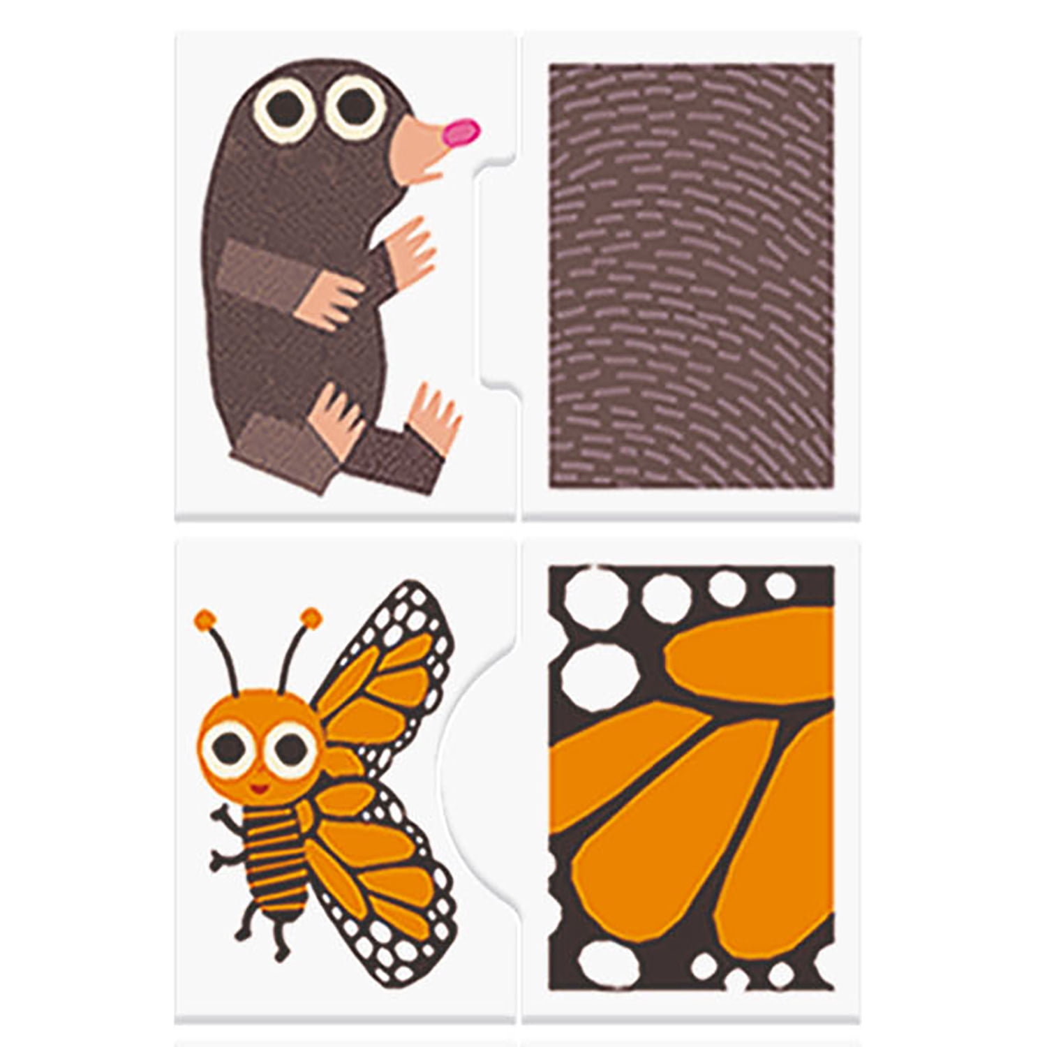 Headu: Touch & Observe – Puzzle Matching Game, Double-Sided Tiles, Animal Scene, Sensory Texture Play, Color-Shape-Pattern, Montessori, Toddlers 2-4