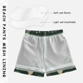 thumbnail image 3 of FORMRS Boys Swim Trunks Quick Dry Mesh Liner Boardshorts Sizes XS-XL, Beige Christmas Trees, 3 of 7