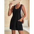 thumbnail image 3 of Boho Chic: Summer Style Guide with Sleeveless Rompers & Overalls for Women Playsuit Sleeveless Jumpsuit with Pockets, 3 of 5