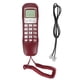 thumbnail image 1 of Téléphone filaire avec écran LCD et recomposition des numéros, petit téléphone fixe filaire pour le bureau et la maison, 1 of 4