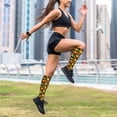 thumbnail image 6 of Lsque Tangerine Pattern Sport Compression Socks for Men & Women 15-20 mmHg Knee High Nurse Pregnant Running Medical and Travel Athletic, 6 of 6