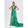 thumbnail image 3 of Vestido largo con estampado Bellabarnetten Yoland adornado, 3 of 7