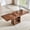 Walnut, variant on Extendable Dining Table, Rectangle Kitchen Table with Storage Shelf, 59"-71" Dining Room Table for 4-8 People