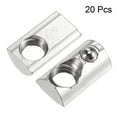 thumbnail image 2 of Uxcell M8 Roll in Spring T-nut with Ball Carbon Steel for 3030 Series Rail with 8mm Slot 20 Pack, 2 of 4