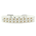 thumbnail image 4 of Dog, Puppy  Pet Fashion Collar, "Pearl and Yellow Crystal Rimsets Sprinkles", 4 of 5