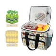 thumbnail image 2 of FORMRS Insulated Cooler Bag 24 Cans Capacity Soft Leakproof Lunch Box with Side Pockets, Watercolor Wildflowers Pattern, 2 of 7