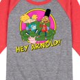 thumbnail image 3 of Hey Arnold! - Arnold and Friends - Toddler And Youth Raglan Graphic T-Shirt, 3 of 6